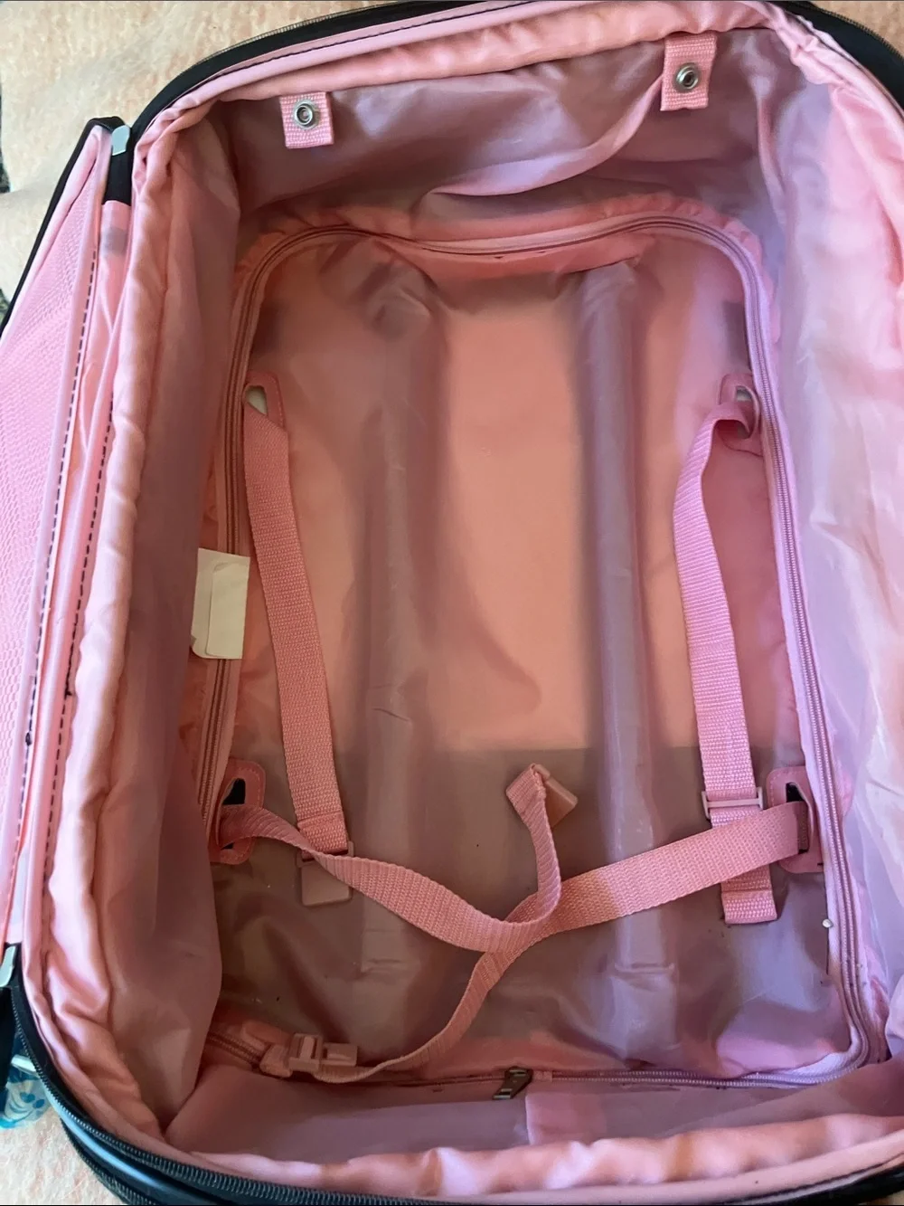 American Tourister blue hibiscus 20 x 14 x 9 small suitcase carryon
